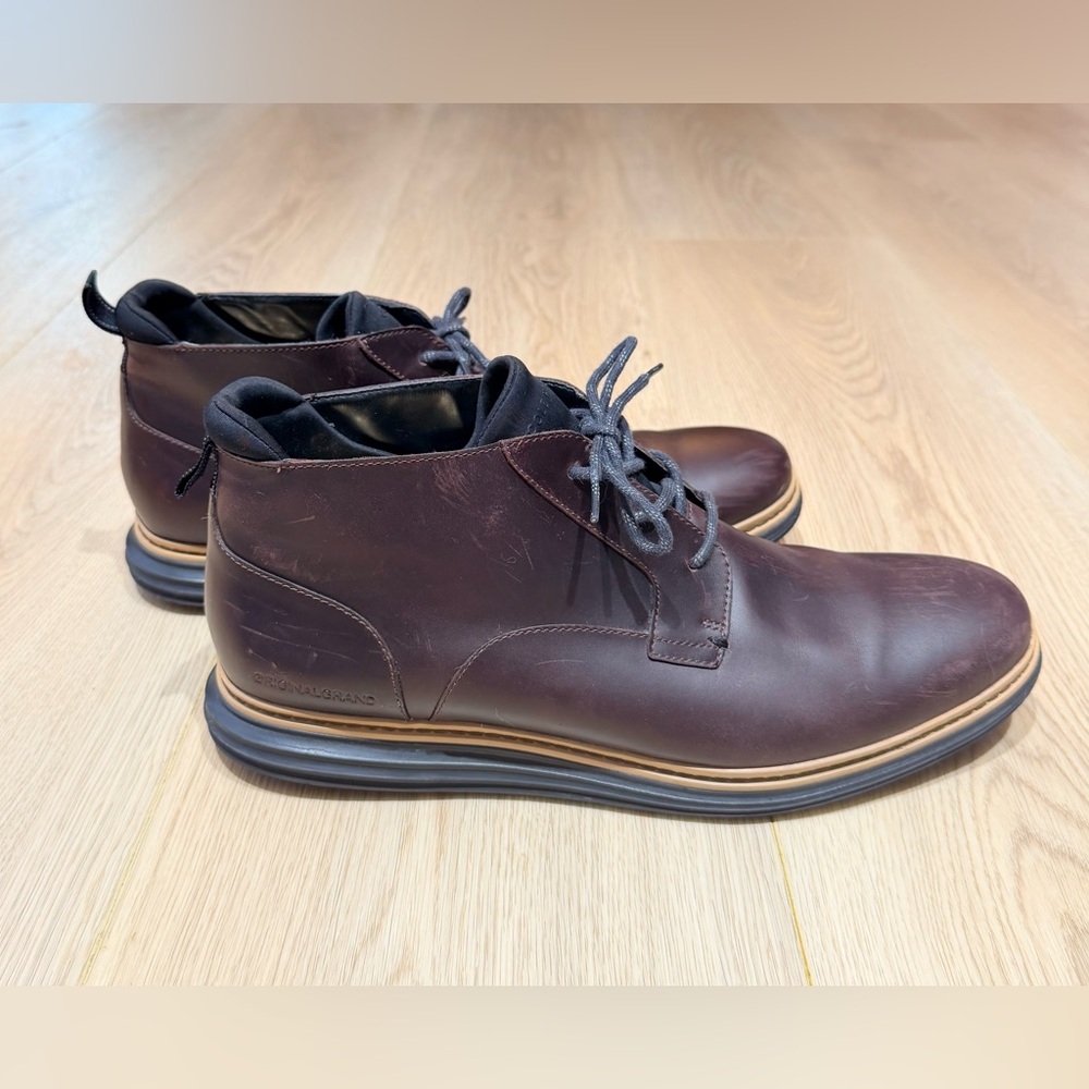 Cole Haan Men's Dark Brown Chukka Boots Size 13